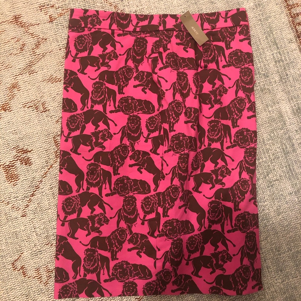 Collection J. Crew Sleepy Lion pencil skirt